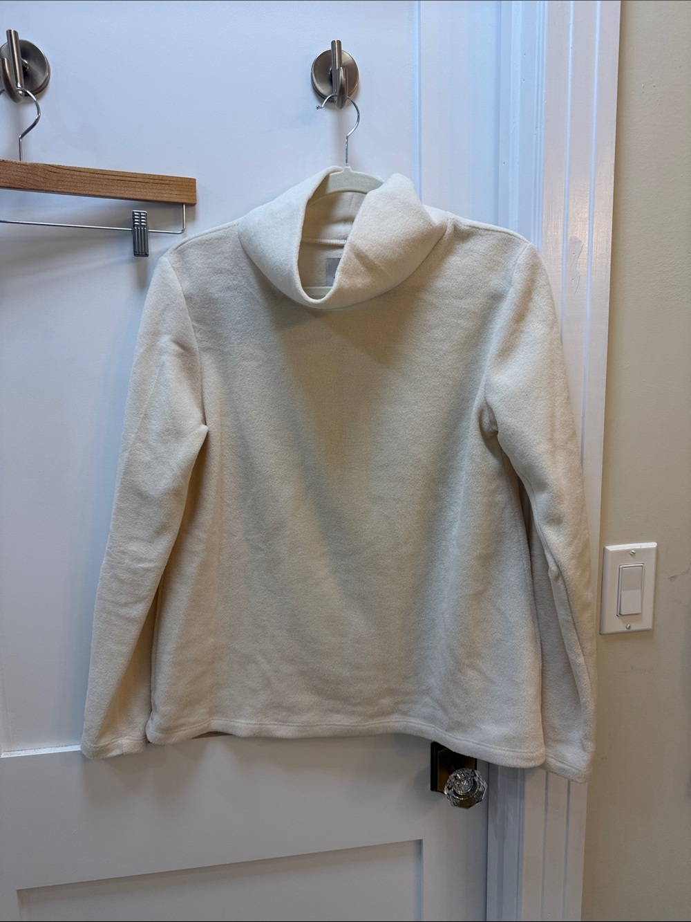 Dudley Stephens Cream Cowl Neck Pullover Sweater